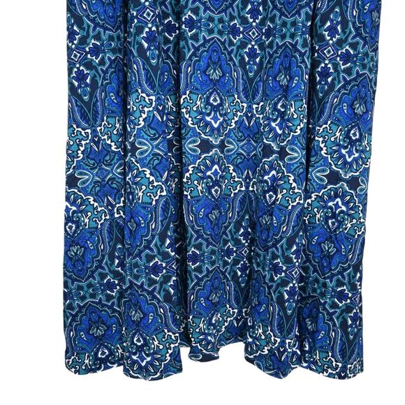 Jessica London Womens Plus 22/24 Stretch Knit Blouson Maxi Dress - Picture 6 of 10